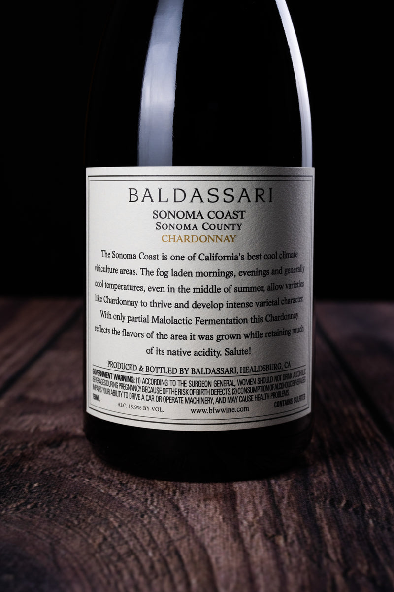 Baldassari Sonoma Coast Chardonnay 2018